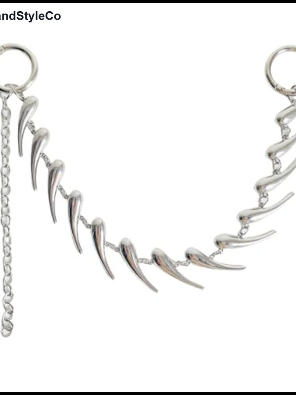Silver Chain Keychain Bag Charm for Women Purse Handbag Tote